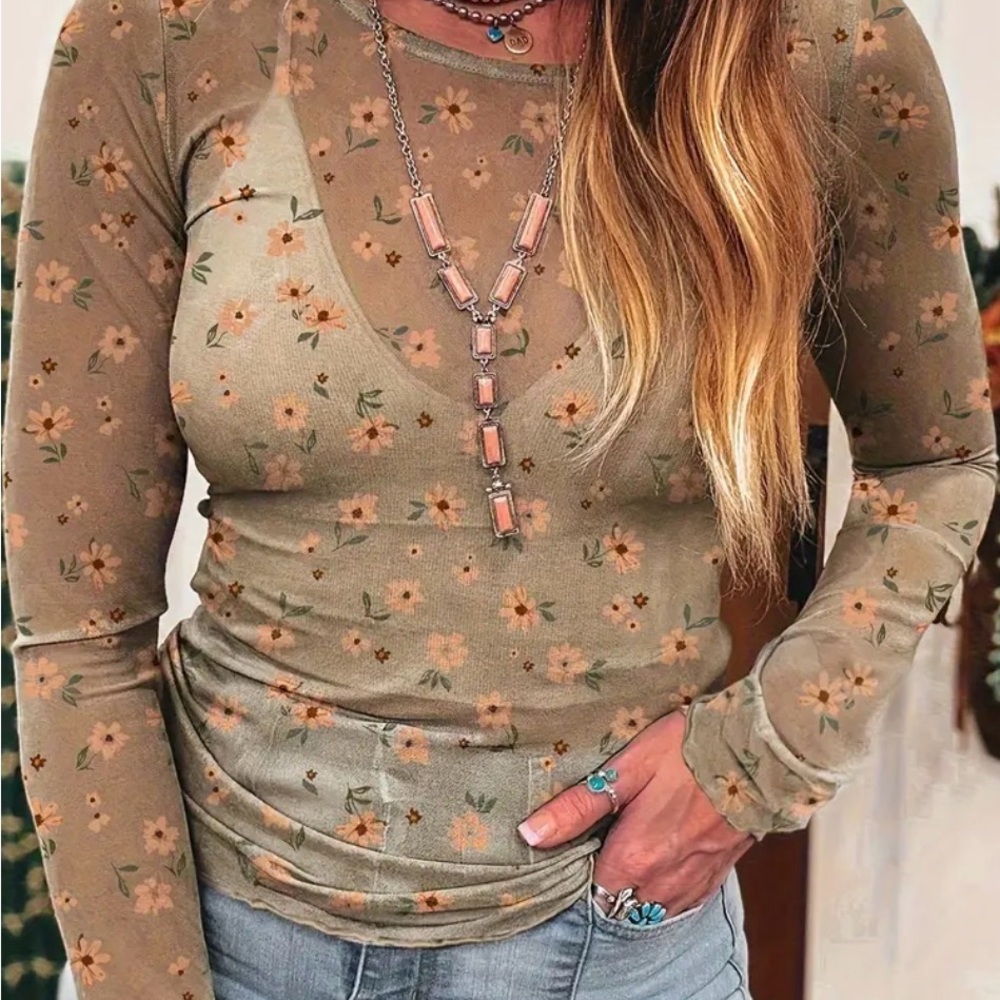 Floral Long Sleeve Top